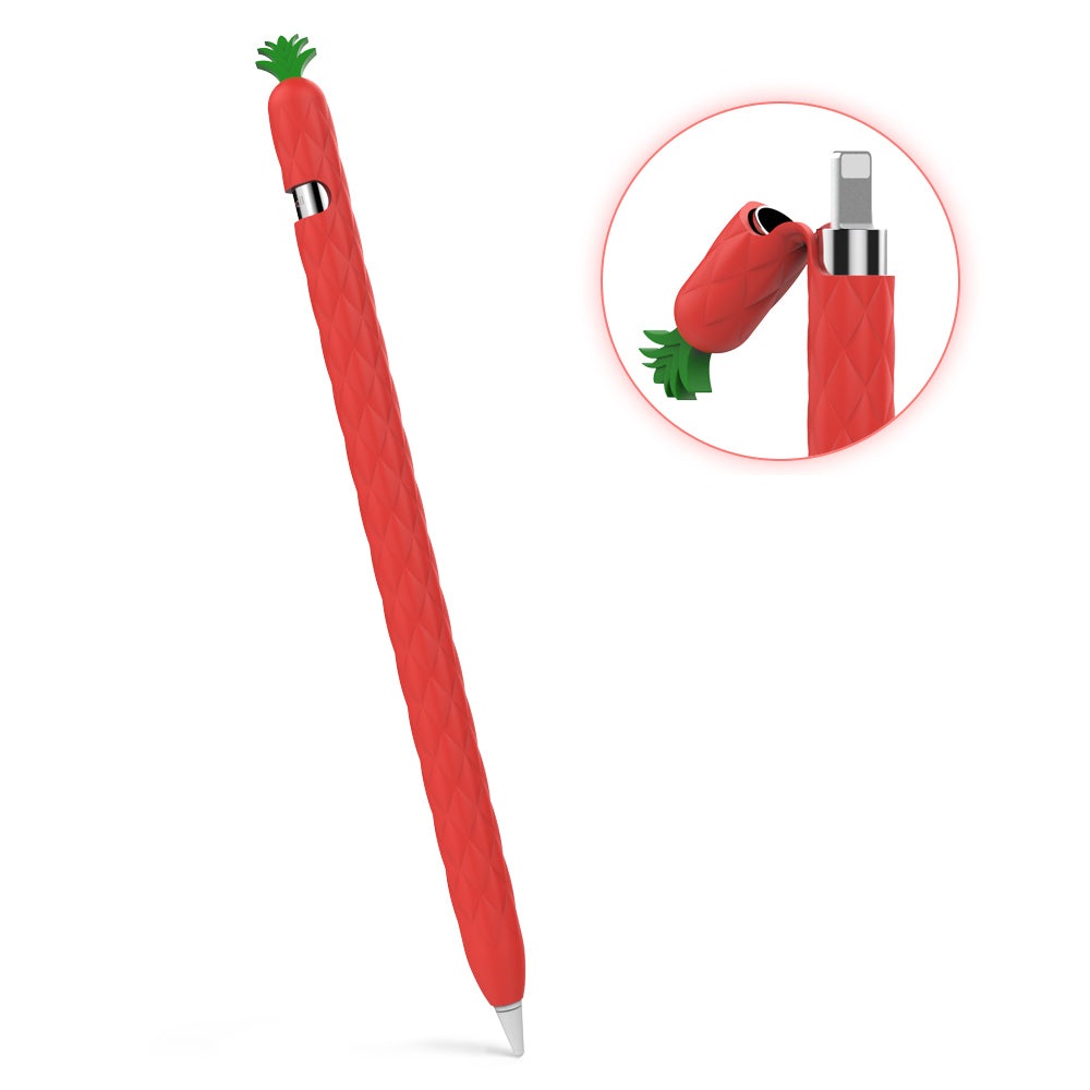 AHASTYLE PT106-1 for Apple Pencil (1st Generation) Stylus Pen Protective Sleeve Pineapple Style Pen Silicone Case AHASTYLE PT106-1 for Apple Pencil (1st Generation) Stylus Pen Protective Sleeve Pineapple Style Pen Silicone Case
